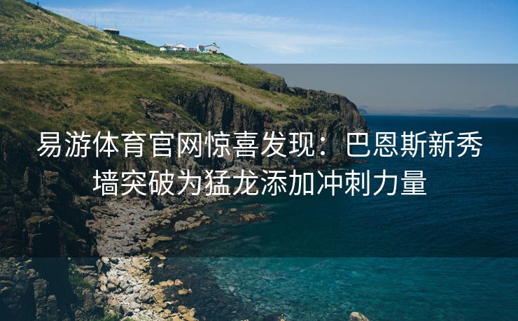 易游体育官网惊喜发现：巴恩斯新秀墙突破为猛龙添加冲刺力量