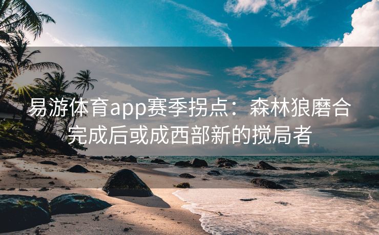 易游体育app赛季拐点：森林狼磨合完成后或成西部新的搅局者